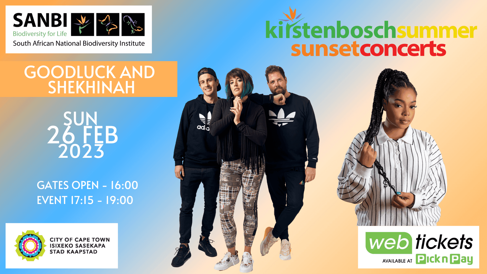 GoodLuck and Shekhinah Are Set To Rock Kirstenbosch