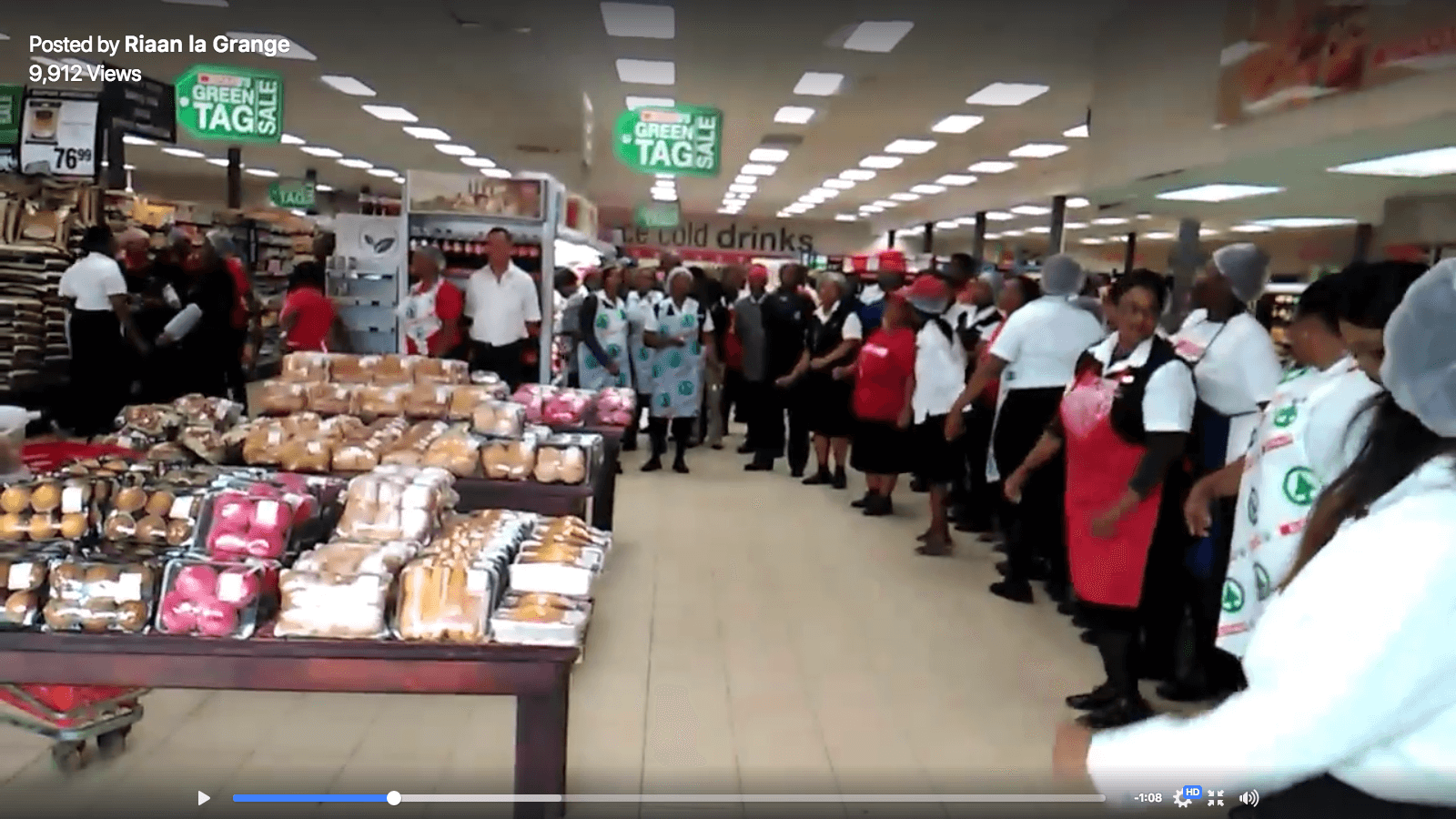 Watch: Paulpietersburg SPAR staff break out in song to pray for Cape Town rain