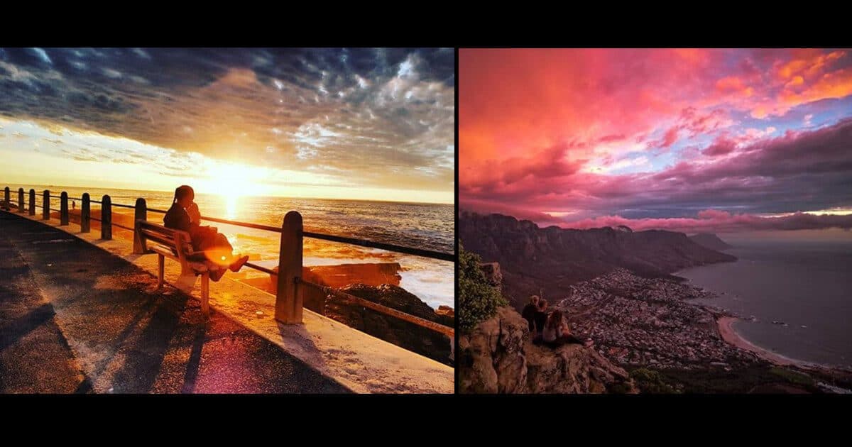 10+ Beautiful Cape Town Sunset Pics