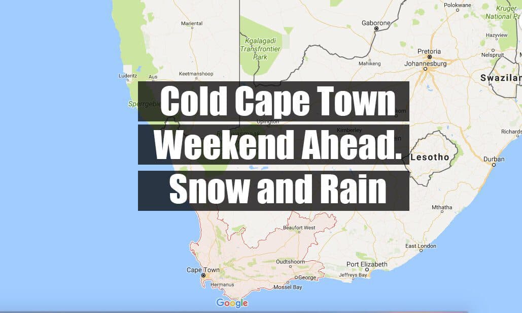 Cold and Wet Weekend Ahead As Big Cold Front to Hit Cape Town and South Africa