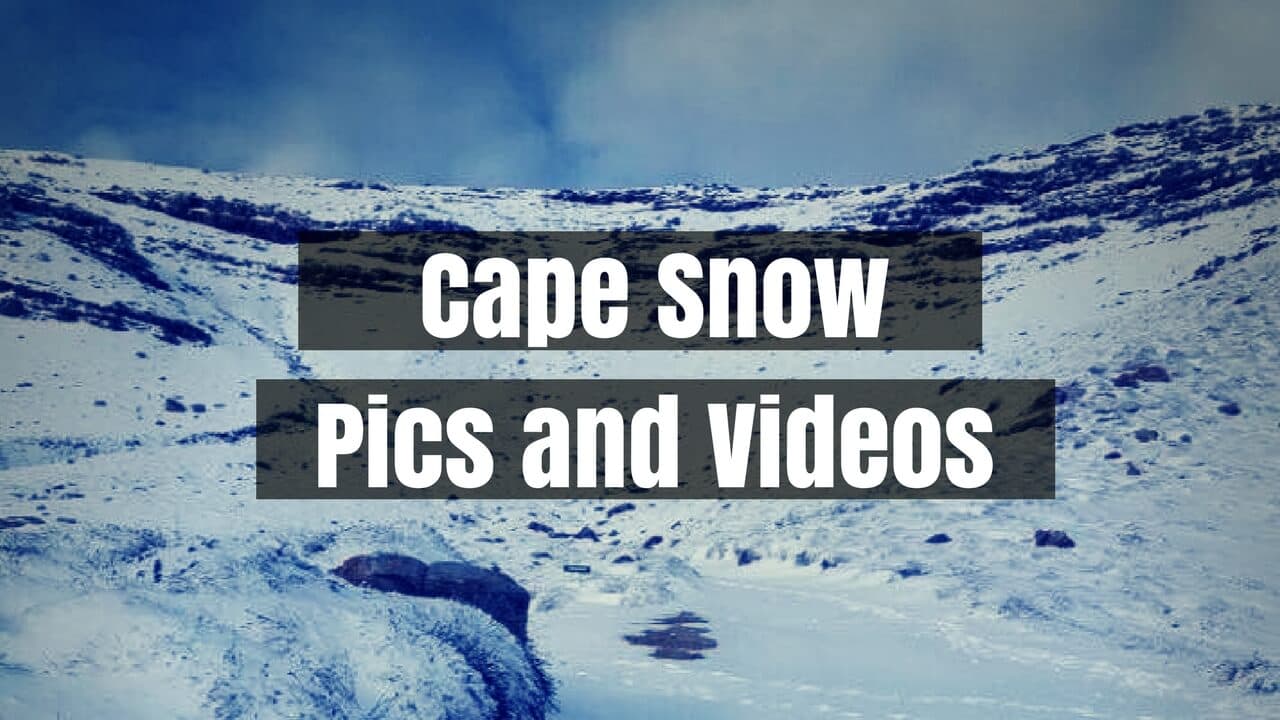 Snow Pictures and Videos Western Cape