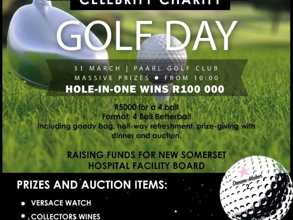 CELEBRITY CHARITY GOLF DAY to RAISe FUNDS FOR NEW SOMERSET HOSPITAL FACILITY BOARD